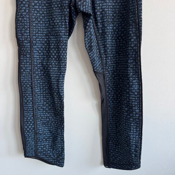 Lululemon Deep Breath Crop Leggings Alberta Lake Teal Shatter Weave Desert 4 - Picture 3 of 9
